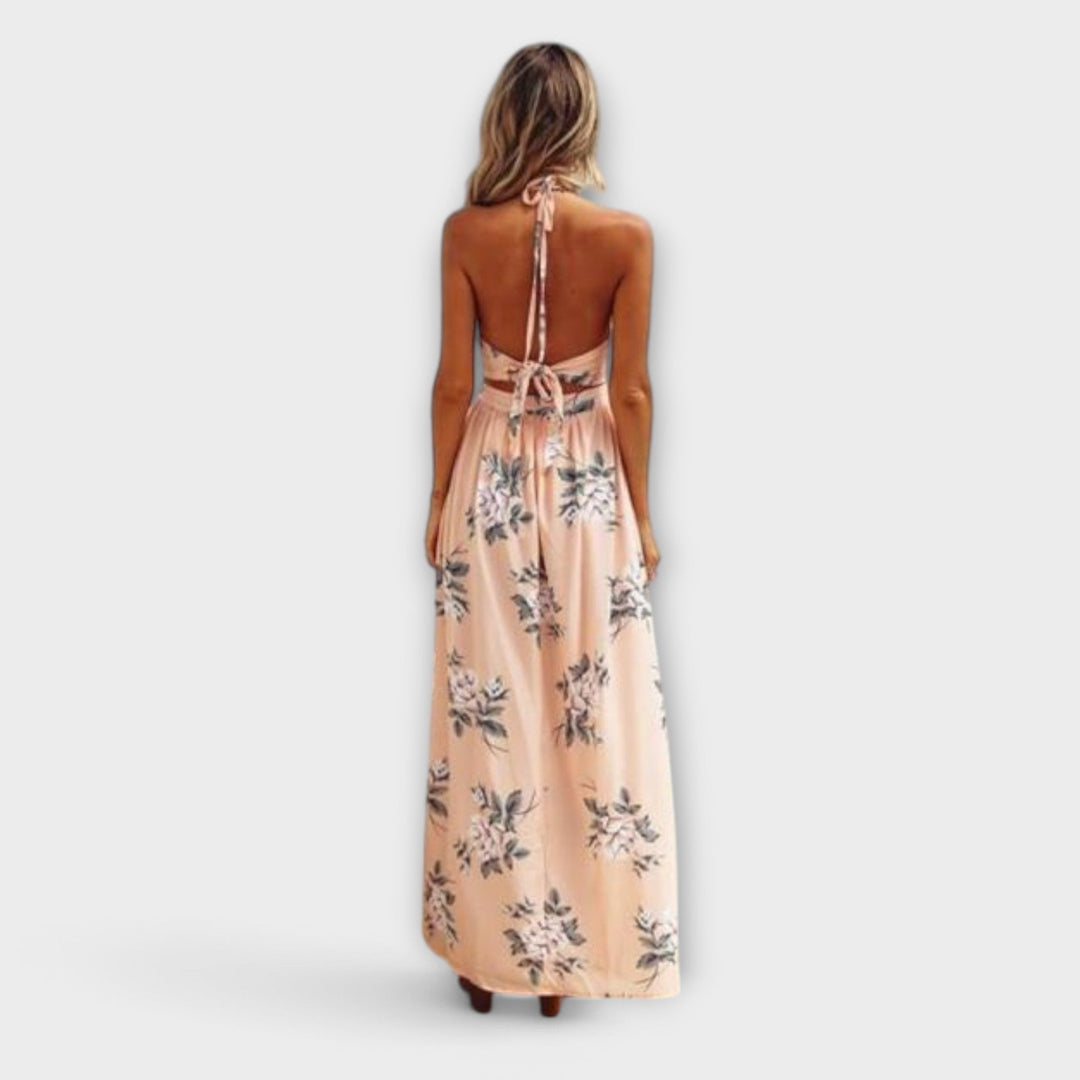 Gracie | Maxi Summer Dress with Floral Print and Side Slit