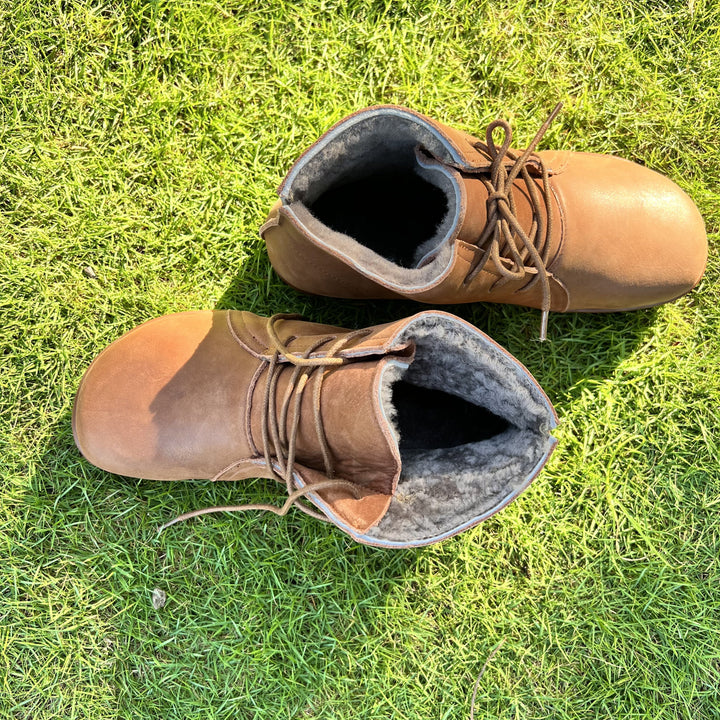 Women's Orthopedic Chukka Ankle Boots with Flat Sole