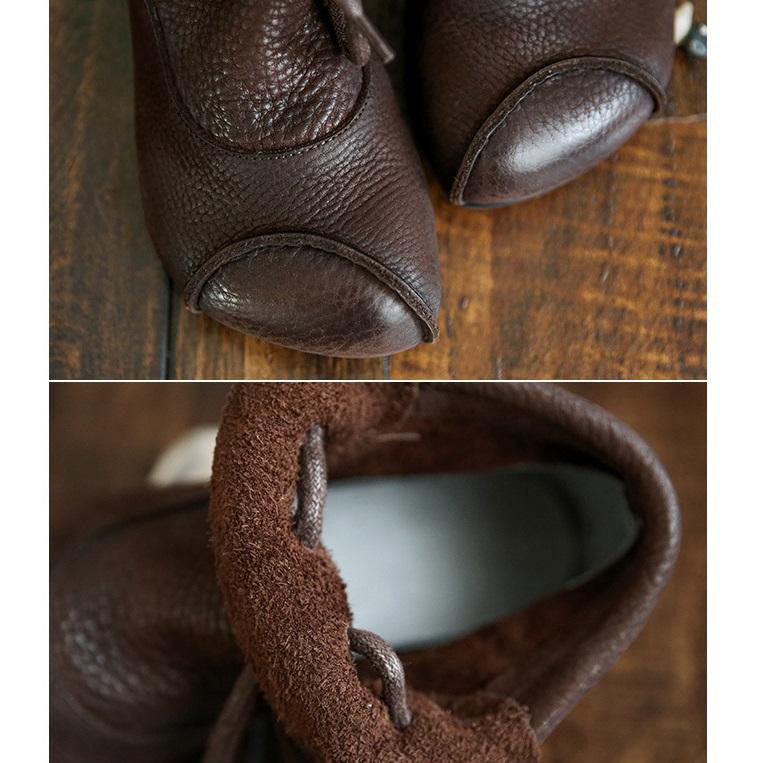 Women's Orthopedic Retro Lace-Up Ankle Boots with Flat Sole