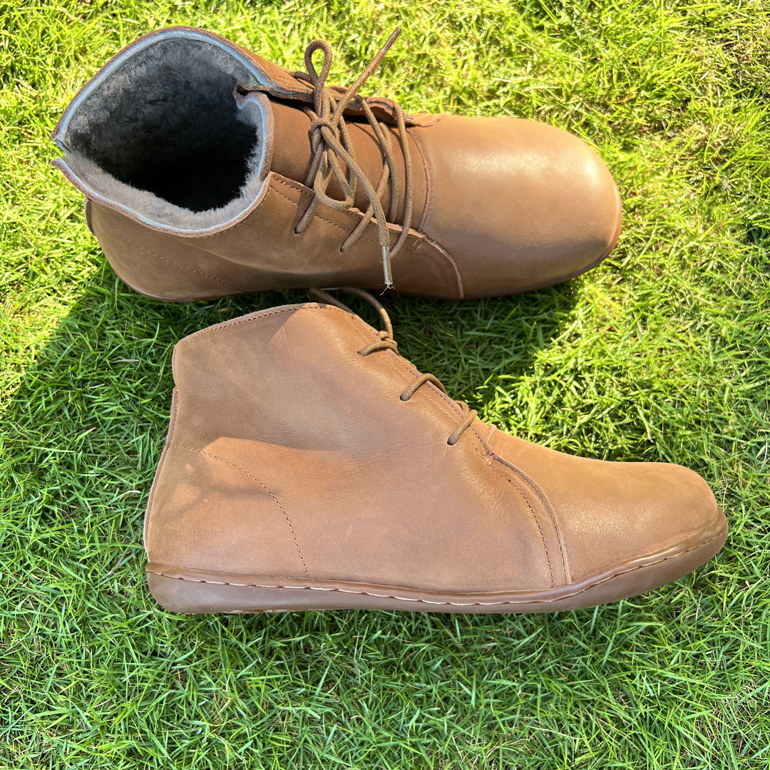 Women's Orthopedic Chukka Ankle Boots with Flat Sole