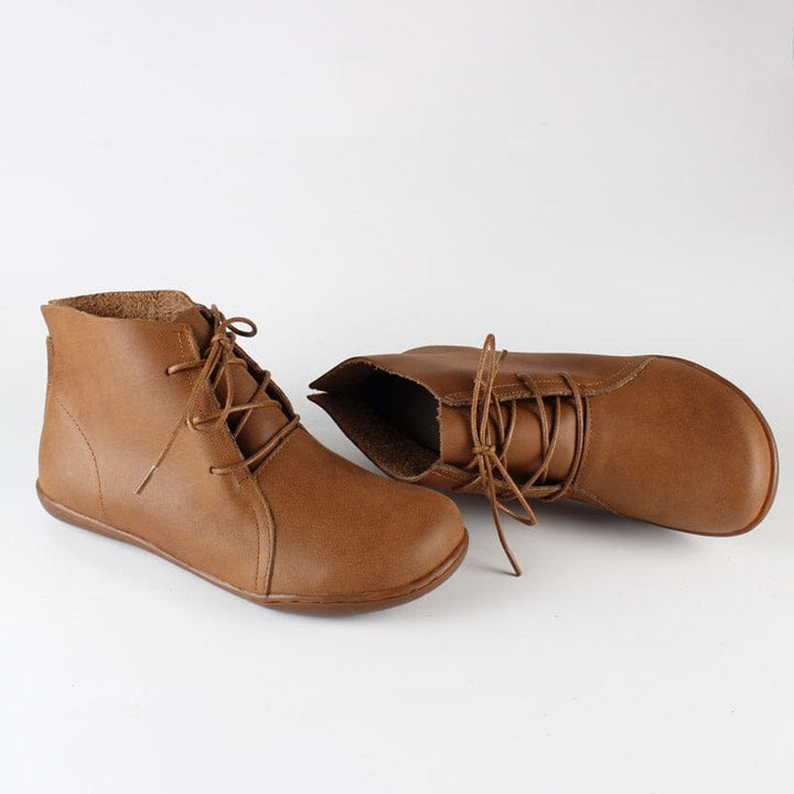Women's Orthopedic Chukka Ankle Boots with Flat Sole