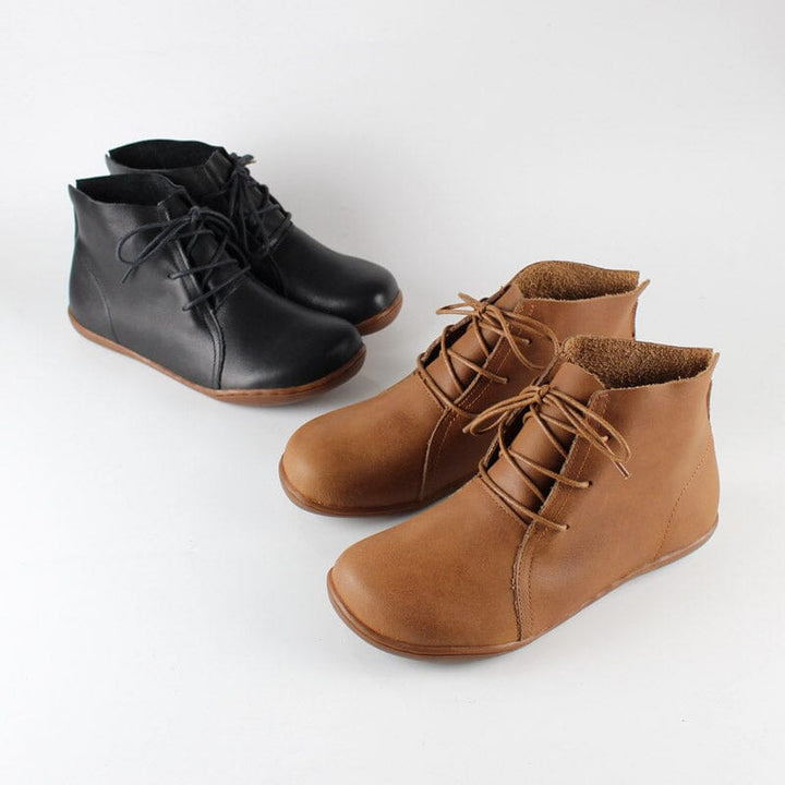 Women's Orthopedic Chukka Ankle Boots with Flat Sole