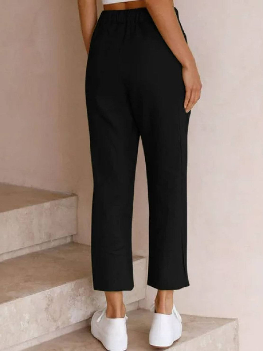 Alexa | Women's Trousers Drawstring Slim Fit