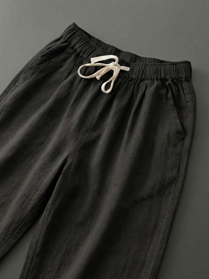 Alexa | Women's Trousers Drawstring Slim Fit