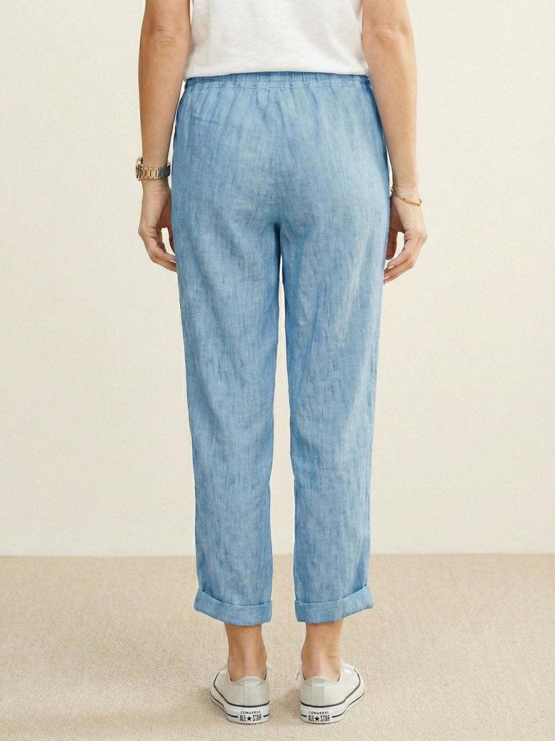 Alexa | Women's Trousers Drawstring Slim Fit