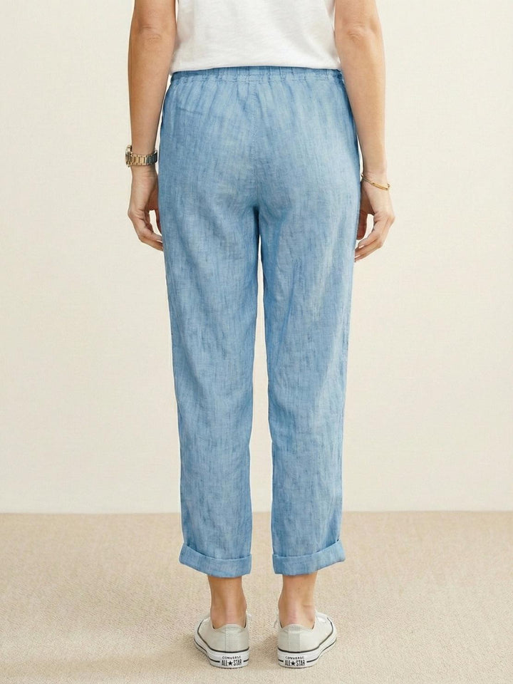 Alexa | Women's Trousers Drawstring Slim Fit