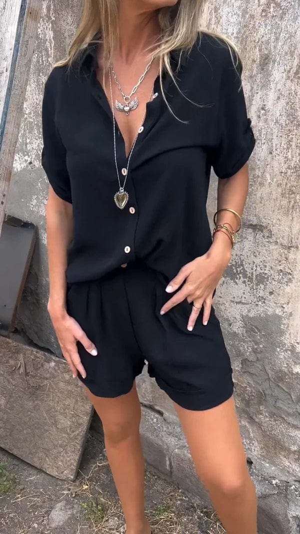 Nell | Co-ord Set with Oversized Shirt and Shorts
