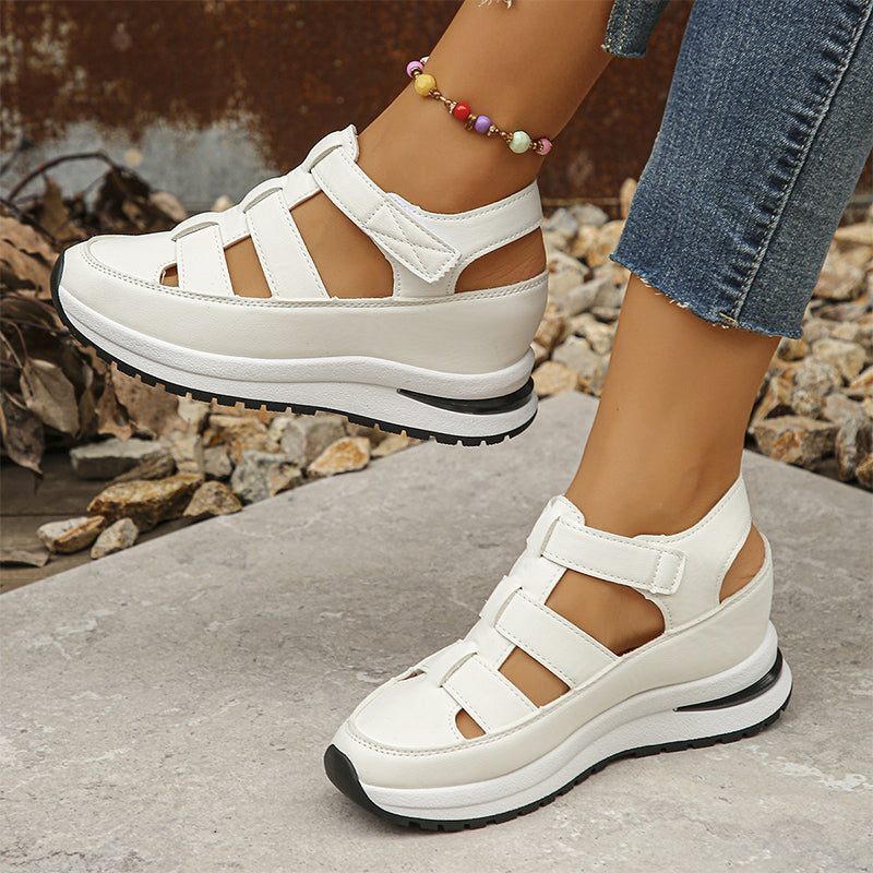 Women's Orthopedic Platform Sandals with Closed Toe