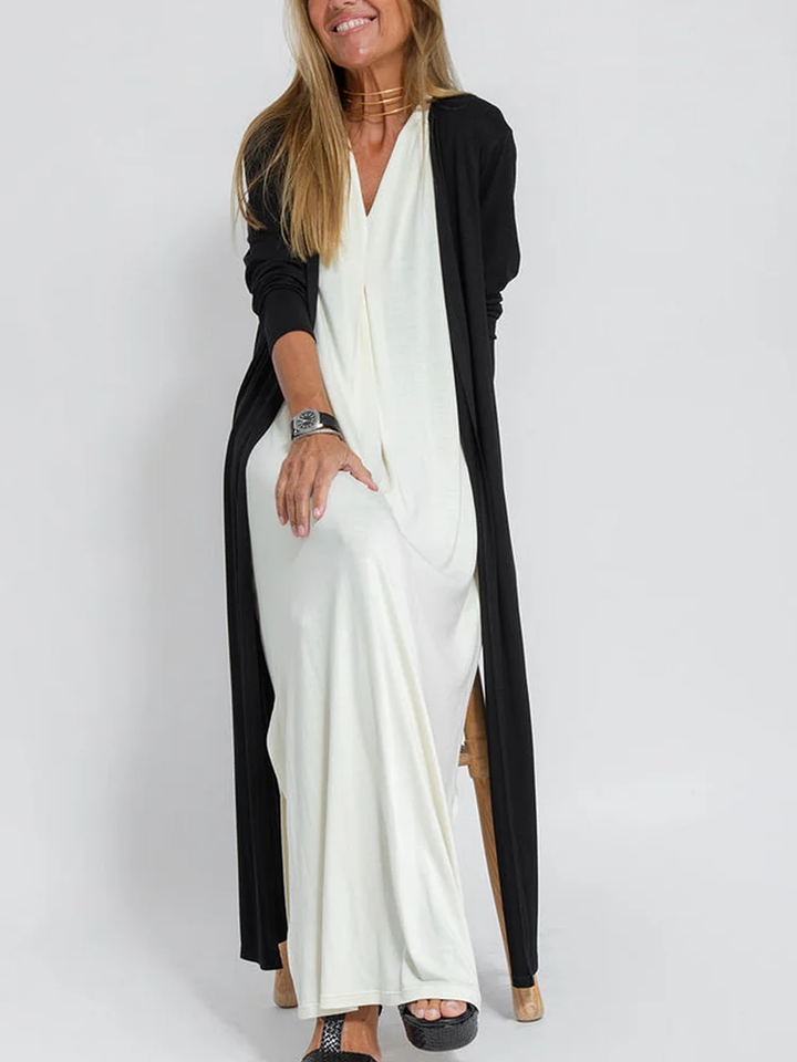 Mia | Maxi Summer Dress with V-Neck and Side Slit