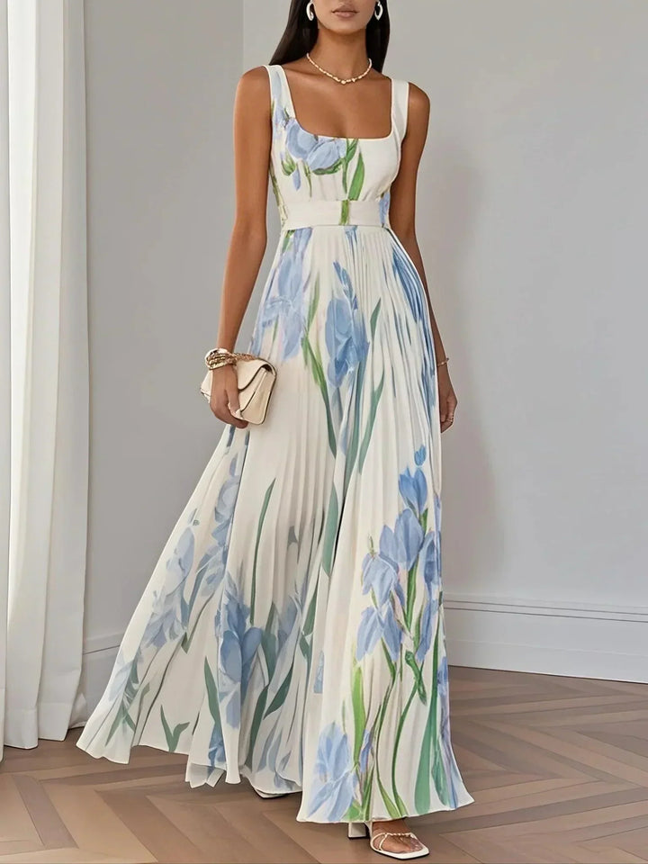 Erica | Boho Floral Maxi Dress A-Line