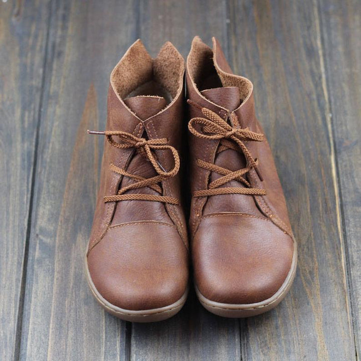 Women's Orthopedic Chukka Ankle Boots with Flat Sole