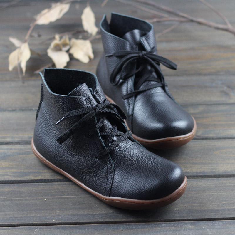 Women's Orthopedic Chukka Ankle Boots with Flat Sole