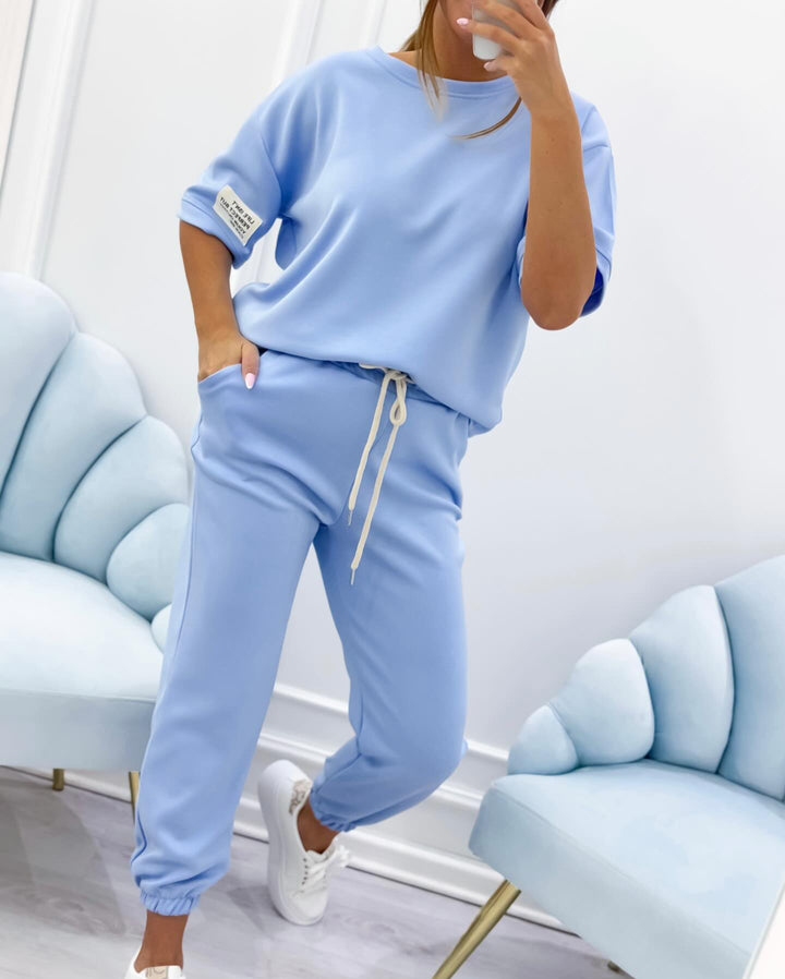 Coco | Loungewear Set with Oversized Tee and Jogger Trousers