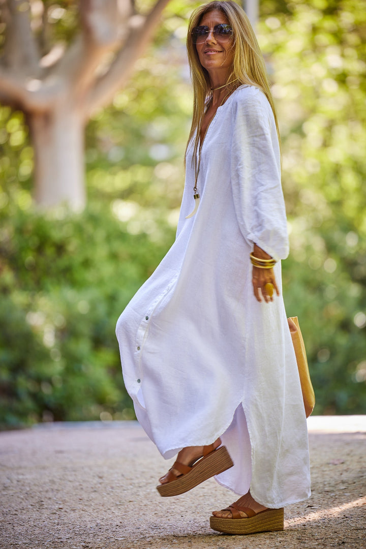 Alice | Maxi Shirt Dress with Long Sleeves