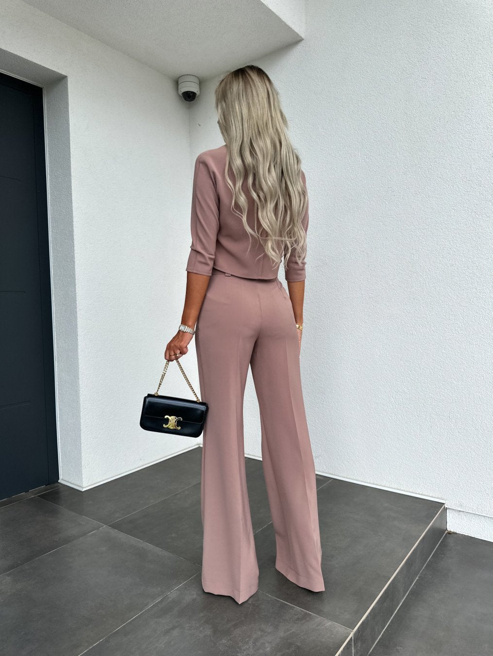 Petra | Co-ord Set with Cropped Top and Wide Leg Trousers