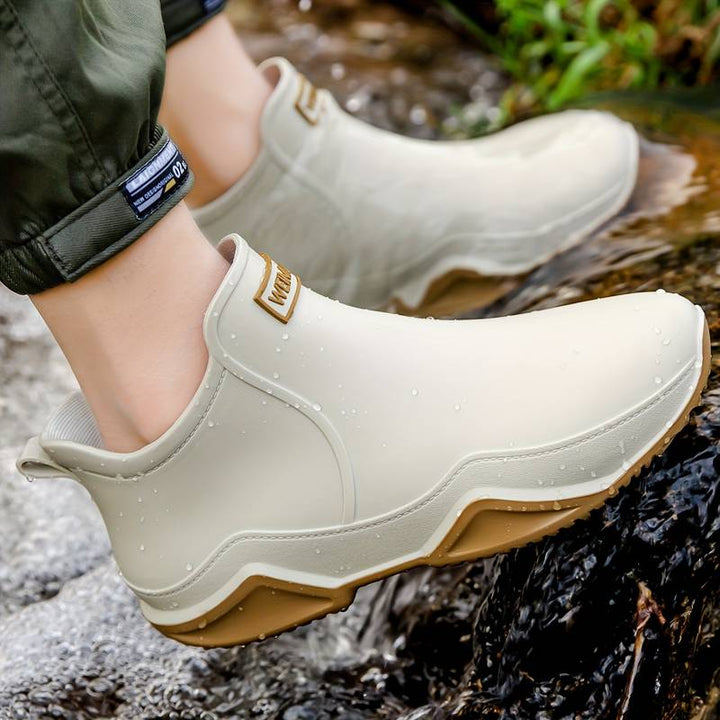 Women's Orthopedic Ankle Rain Boots with Chunky Sole