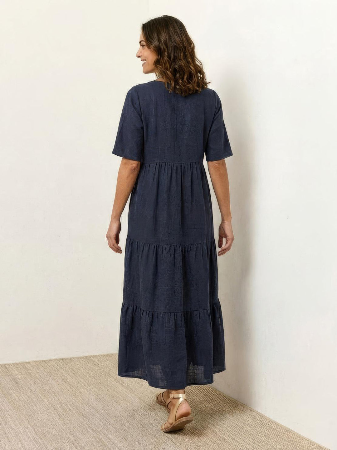 Nora | Boho Maxi Dress V-Neck Tiered