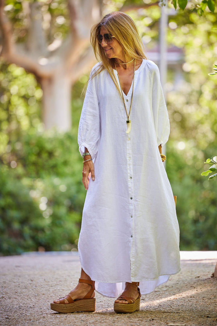 Alice | Maxi Shirt Dress with Long Sleeves