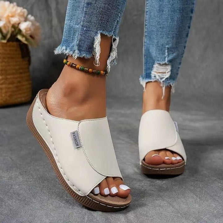 Aria | Orthopedic Wedge Sandal with Cutout Slide
